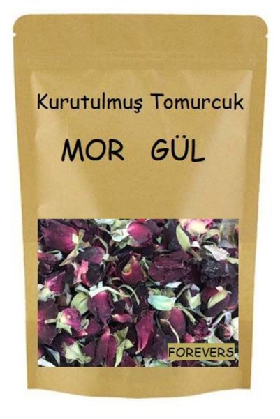 forevers Kurutulmuş Tomurcuk Mor Gül 75 Gram