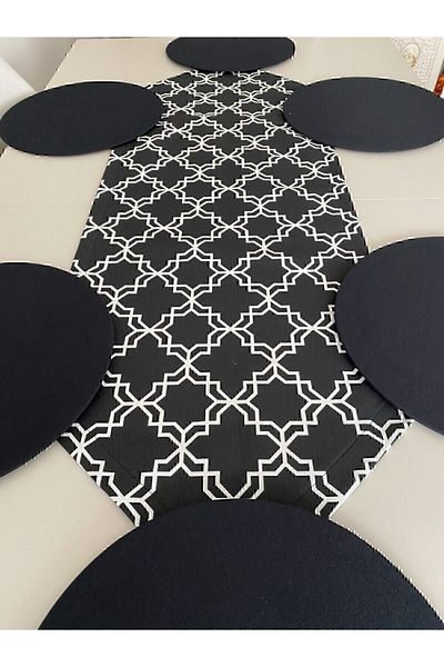 Premier Black Runner și set de 6 plăci de încărcare - model clasic, design american