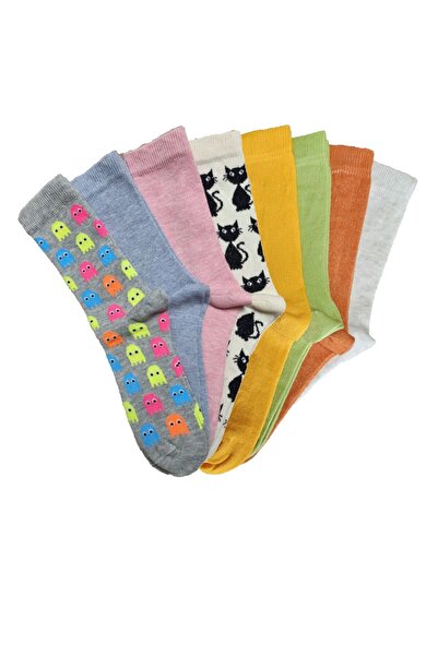 vtex socks 8 чифта безшевни детски чорапи с високо съдържание на памук