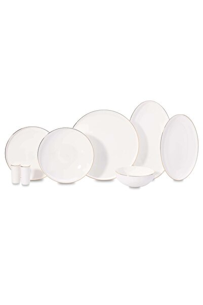 KORKMAZ Diana Collection 60 Parça Gold Yemek Takımı