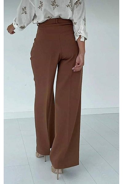 SU SHE High Waist Wander's Palazzo Trousers - Wide Leg