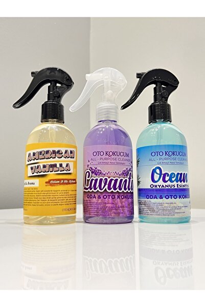 oto kokucum Kokucum Vanilya Lavanta Okyanus 250ml 3 Lü Set