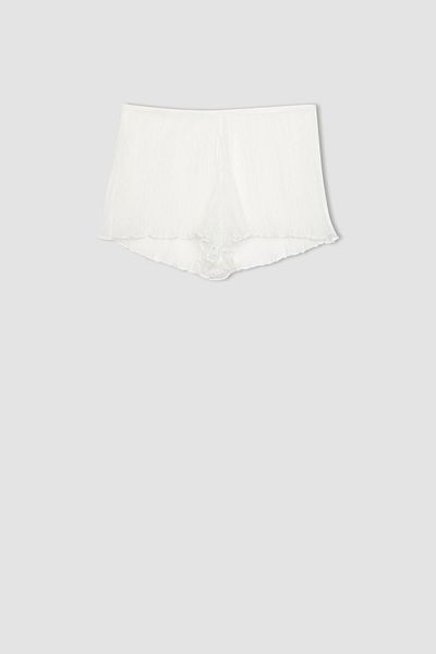 DeFacto Fall In Love Bridal Weiße Spitzenshorts B5451ax24sp