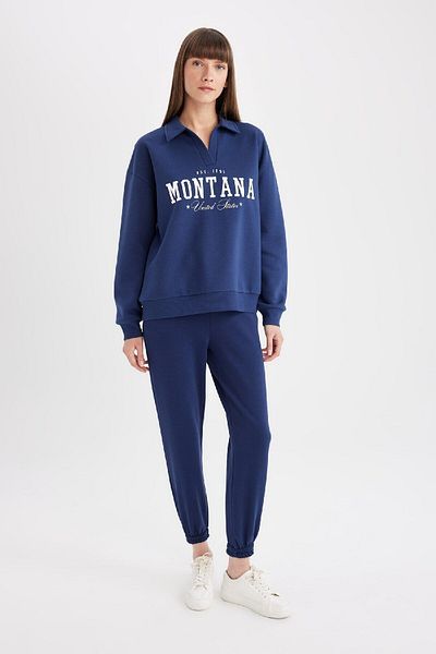 DeFacto Dicke Jogger-Jogginghose mit elastischem Bund und Schnürtasche V2700az24wn