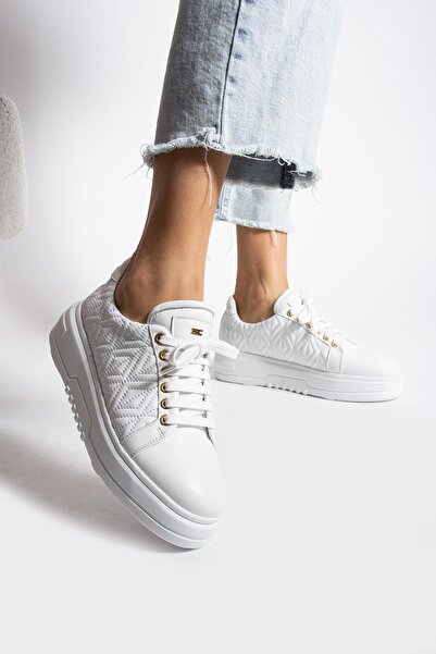 FOLLİNİ Tenis de damă din piele albă