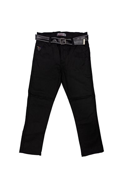 The Coffee Kids Black Regular Fit Boys' Trousers - School