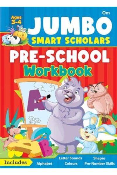 Om Books International كتاب تدريبات ما قبل المدرسة من Jumbo Smart Scholars