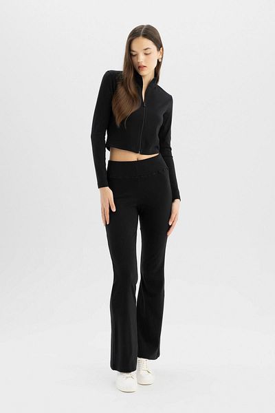 DeFacto Coool Flare Fit Ribana Basic Παντελόνι D0651ax24sp