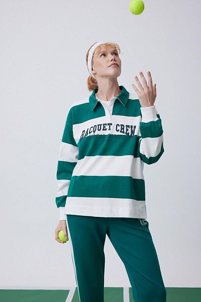 DeFacto Bedrucktes Oversize-Sport-Sweatshirt mit Polokragen – A9623ax23au