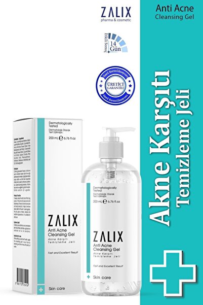 ZALİX Sebum Dengeleyici Akne Ve Siyah Nokta Karşıtı, Gözenek Sıkılaştırıcı Yü...