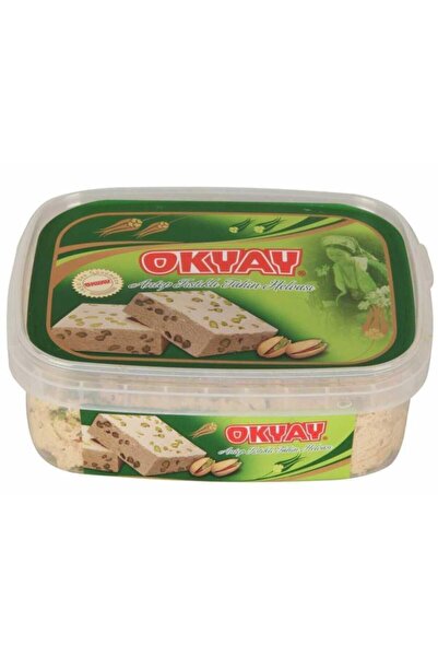 Okyay Antep Fıstıklı Tahin Helvası Plastik Kutulu 360 G