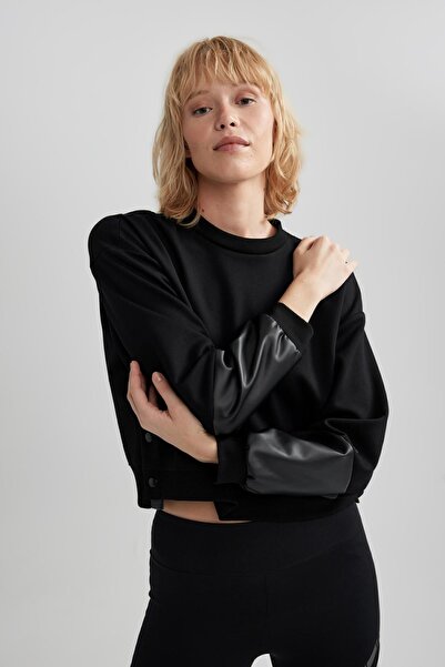 DeFacto Oversize sportovní mikina Crew Neck - Wide Fit A5644Ax23Au