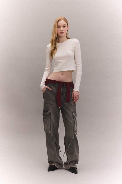 DeFacto Cool Ribbed Basic Tričko s dlouhým rukávem – A8311Ax23Au