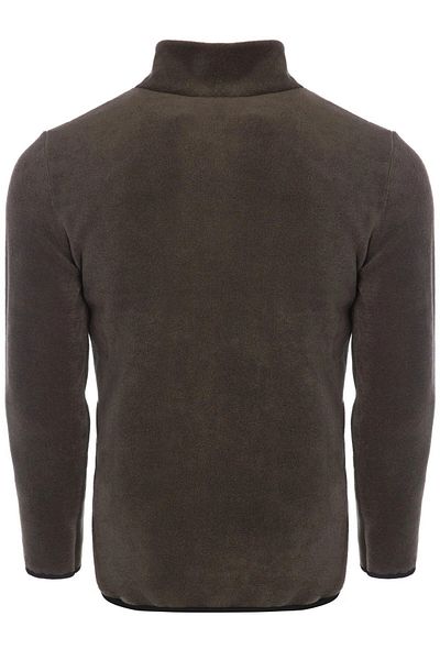 Butik Unisex Khaki Fleece - 3 Pockets and Full Zipper Standard Cardigan