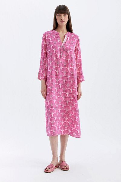 DeFacto Gemustertes Strandkleid mit normaler Passform - Fall In Love D0452ax24sm