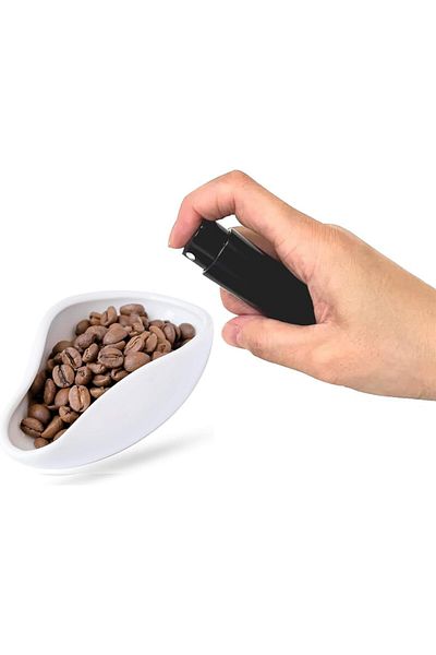 MIBRU Coffee tea and ceramic doser plate White with spray