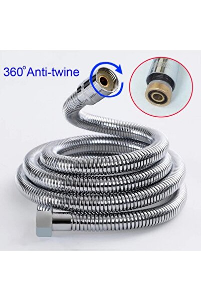 Yayke New 1.sınıf Shower Hose 360 Derece Dönebilen Spiral Duş Hortumu