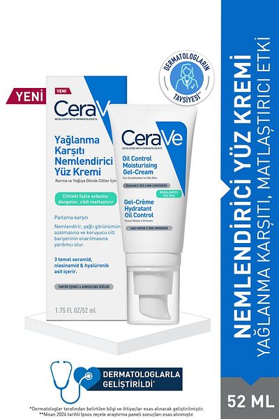 CeraVe Cremă de față hidratantă anti-ulei 52 ml