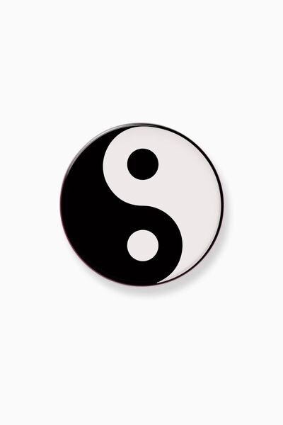 hey lori - Siyah Beyaz Ying Yang Telefon Tutucu