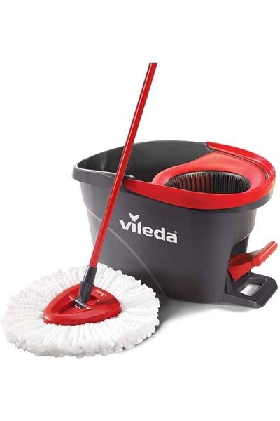 Berlinshop Vileda Turbo Pedallı Temizlik Seti, Siyah