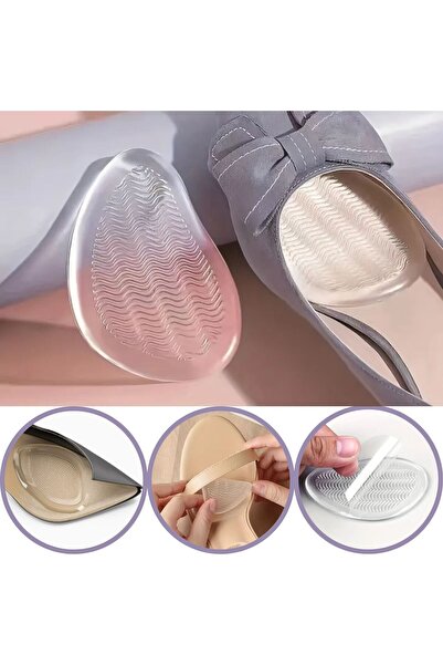 Palwin Stiletto İçi Kaydırmaz Jel Ön Tabanlık, Yapışkanlı, Nasır Koruyucu, Si...