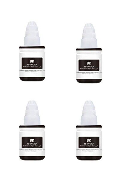 Canon Gı-490 Muadil Siyah Mürekkep 4’lü -pixma G1400/g1410/g1411/g1416/g2400/...