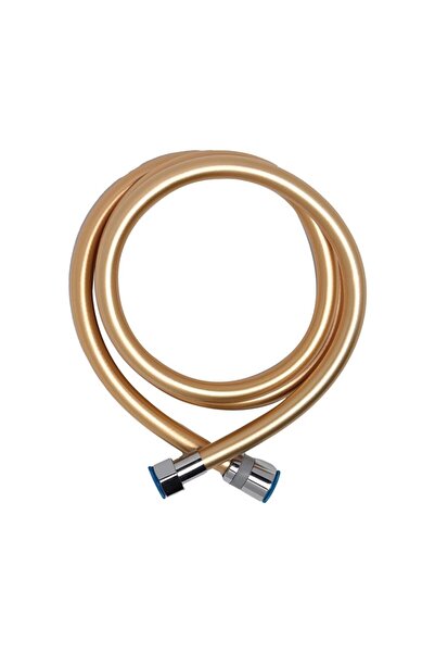 BULİTRA Su Armatürleri Pvc Kaplama Spiral Duş Hortumu Gold Kırılmaz Kopmaz Ba...