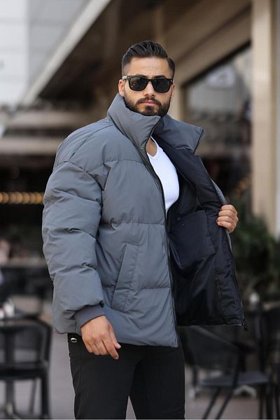 inpool Oversize Winter and Spring Jacket - Water and Wind Resistant, Stand Collar 24Usec09