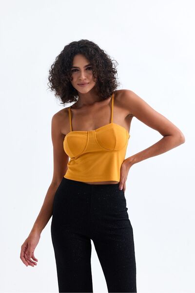 Sense Glop Lined Bustier| Bus33493 Saffron