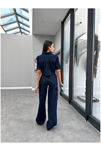 ESRAHELVACI Denim Set - Washable Cargo Pocket