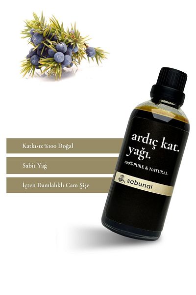 sabunal 100 ml Juniper Tar Oil - Natural Care Oil Effective Against Hair and Skin Problems