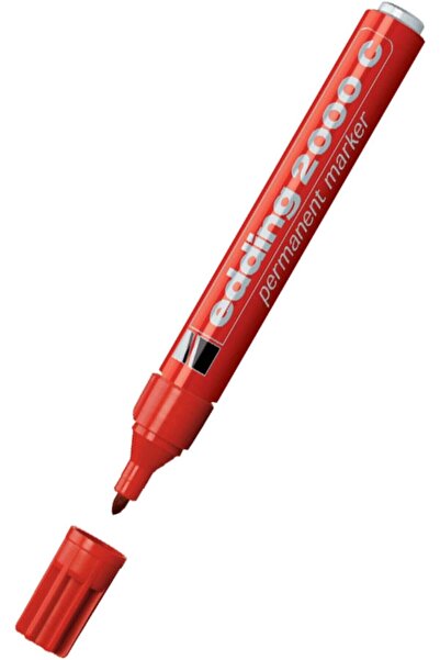 Edding Eddıng E-2000 Kırmızı Permanent Markör Kalem