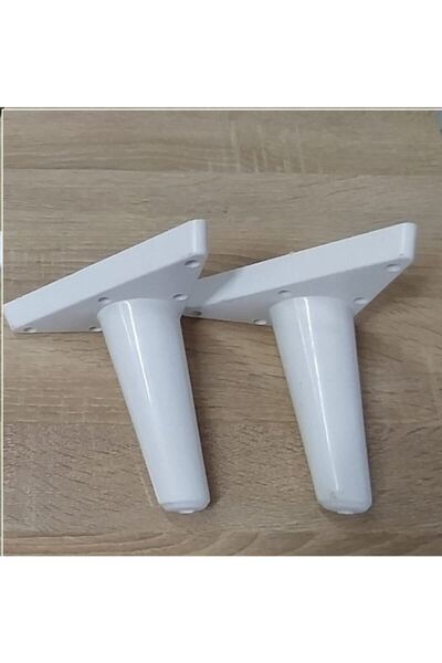 decobay 2 Adet 14 Cm Beyaz Sena Koltuk Dolap Sehpa Ayağı Kalın Ağır Yük Taşım...