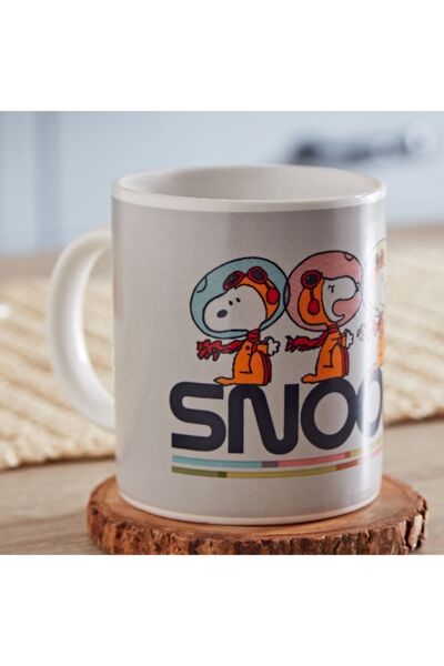 Home Box كوب بورسلين بطبعة سنوبي سبيس - 8×9.5 سم