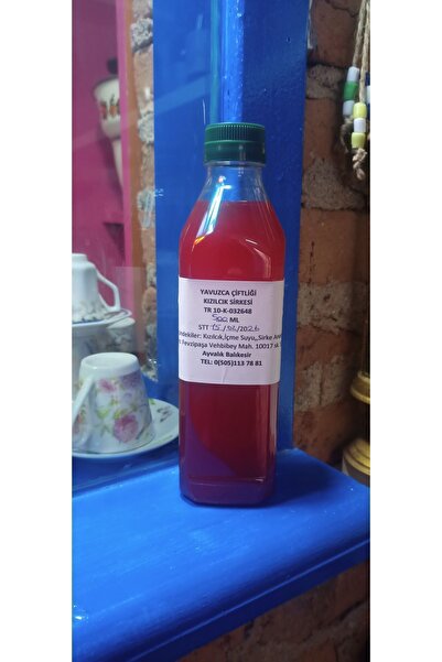 Yavuz El Yapımı Doğal Fermente Kızılcık Sirkesi 500 ml