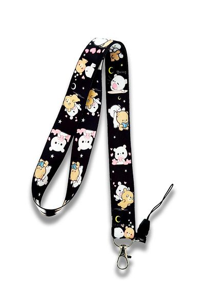 PABALAS Bear Figured Cute Lanyard Strap Name Badge and Phone Strap