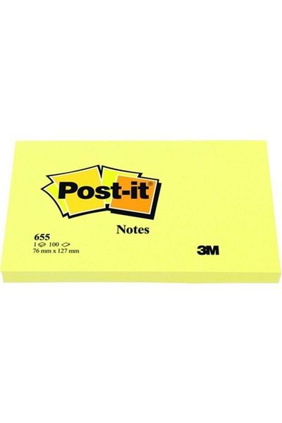Post-it Αυτοκόλλητο Κίτρινο Χαρτί 76x127