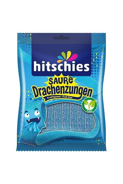 Haribo Hitschies Saure Drachenzungen - 125 Gr Cut