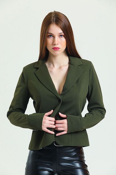 Sense Jachetă Blazer Scuba căptușită |   Ckt33437 Drept