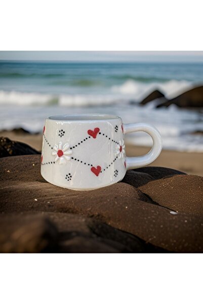 İlbay Çini Takı İki Gözümün Çiçeği Kupa Bardak