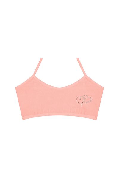 Öts 6-Piece Colorful Stone Printed Cotton Lycra Half Tank Bra for Girls