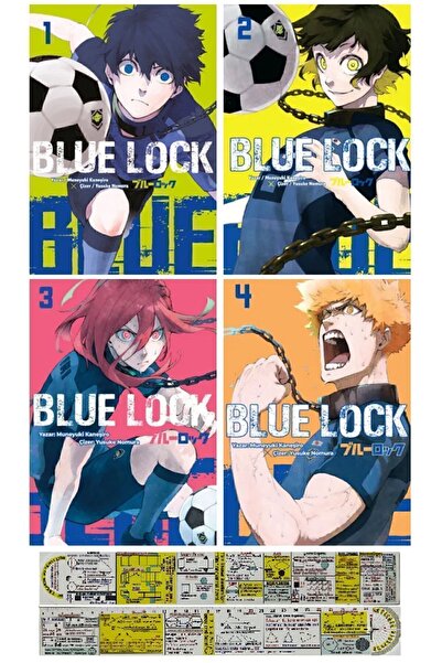 Gerekli Şeyler Yayıncılık Blue Lock 1-2-3-4. Ciltler Manga Seti