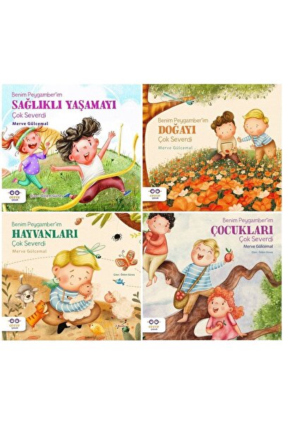 Cezve Çocuk Merve Gülcemal 4 Kitap Set - Peygamberim Sağlıklı Yaşamayı-doğayı...
