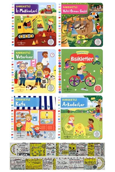 TÜRKİYE İŞ BANKASI KÜLTÜR YAYINLARI Hareketli İş Makineleri+Vahşi Orman+Veter...