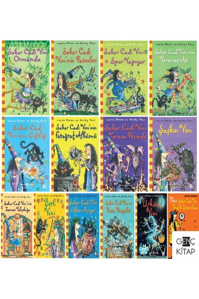 TÜRKİYE İŞ BANKASI KÜLTÜR YAYINLARI Sakar Cadı Vini 14 Kitap Set