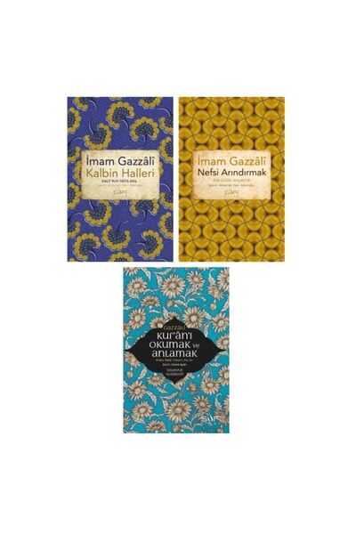 Sufi Kitap Imam Gazzali 3 Kitap Set / Kalbin Halleri - Nefsi Arındırmak - Kur...