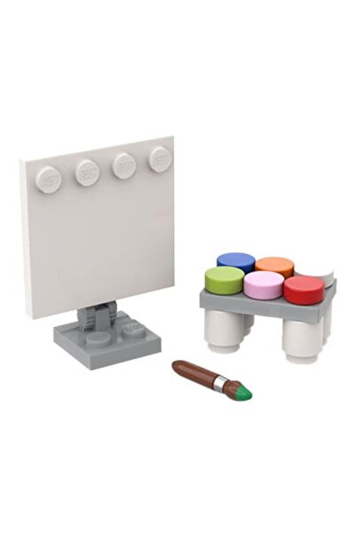 LEGO Orjinal Aksesuar Moc Custom Minifigür Şehir City Modular Building Bina Tuval Boya Malzemeleri