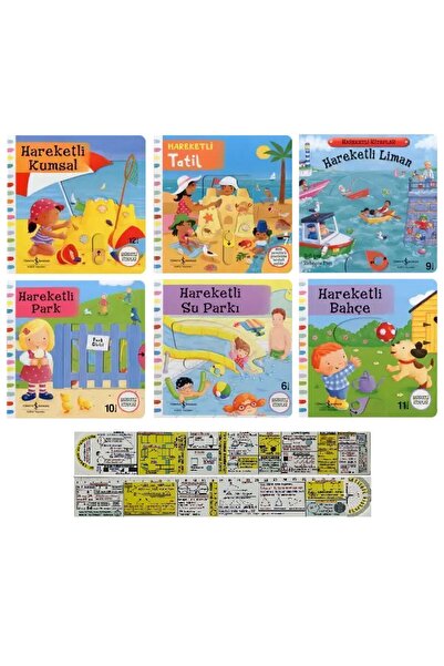 TÜRKİYE İŞ BANKASI KÜLTÜR YAYINLARI Hareketli Kitaplar 6'lı Set / Kumsal+Tati...