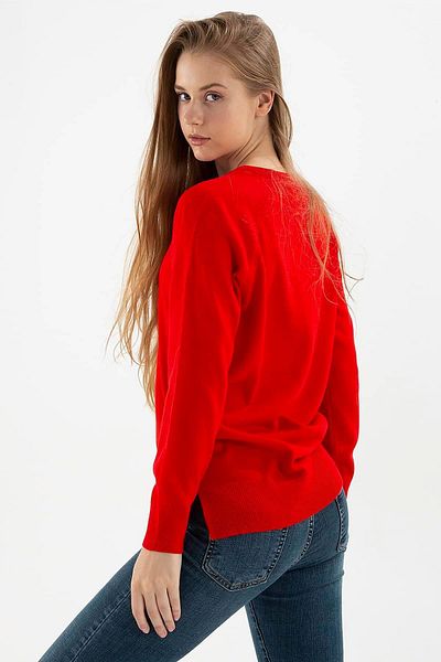 Fashion Friends Crew Neck Tunic Red