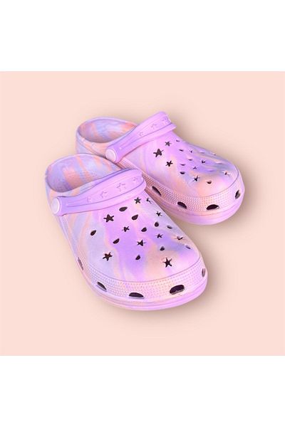 AkınalBella Lilac Girl's Slippers Sandals - Light Closed Cross